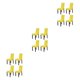 thumbnail image 2 of Funda para silla de 4 piezas Yuarrent Felpa amarillo Limon, 2 of 6