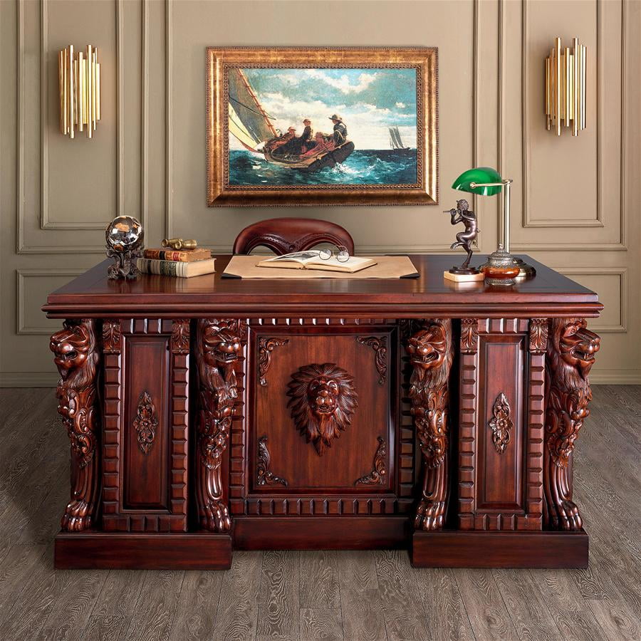 Design Toscano Lord Raffles Lion Executive Desk