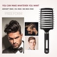 thumbnail image 2 of Detangle Hairbrush Curly Fluffy Comb Massage Brush Rribs Brush for Hairdresser, 2 of 8