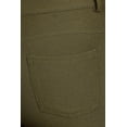 thumbnail image 7 of Women's Jean Looking Jeggings Cotton Blend Capri Length Pull Up Pants, 7 of 7