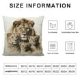 thumbnail image 5 of Nawypu  Loving Lion and Cub Throw Pillow Cover Wildlife Animal Family Couple King Sketch Pillow Case Decorative  Square Cushion for Home Couch Bed, 5 of 5