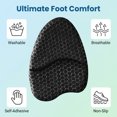 thumbnail image 2 of 4 Pairs Women Gel Ball of Foot Cushions, Invisible Anti Slip Metatarsal Pads Comfort Inserts for High Heels, 2 of 7