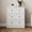 White, variant on CozyHome Large Nighstand, Wood Night Stand with 3 Drawers, Wood Side Table with Golden Round Knobs, Modern End Table Chest of Drawers for Bedroom, Living Room, Hallway, Closet, White