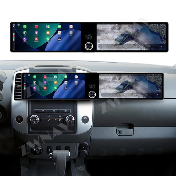 ZWNAV Dual 12.3 inch Screen Car Radio For Nissan Frontier/Xterra 2011-2017 Android GPS Navigation Multimedia Video Player Stereo Receiver Head Unit
