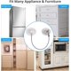 thumbnail image 4 of 4 Uds Mini Serrures Porte De Rfrigrateur Scurit Enfant Serrure Adhsive Forte Pour Rfrigrateur Armoire Tiroir Outils Serrure De La Porte, Fentre, 4 of 5