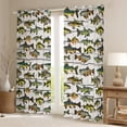 thumbnail image 2 of Manfei Pike Fish Blackout Curtains Set of 2 (52x84 Each),Old Barn Door Window Curtains,Animals Marine Life Curtains and Drapes For Teens,Microfiber Bedroom Decor, 2 of 6