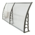 thumbnail image 5 of Xilee 40 * 80'' Window and Door Awning Exterior, UV/Rain/Snow/Sunlight Protection Sheet,Window Awning Canopy Exterior with Plastic Steel Bracket,Polycarbonate Cover,UV,Rain,Snow Protection for Porch,, 5 of 10