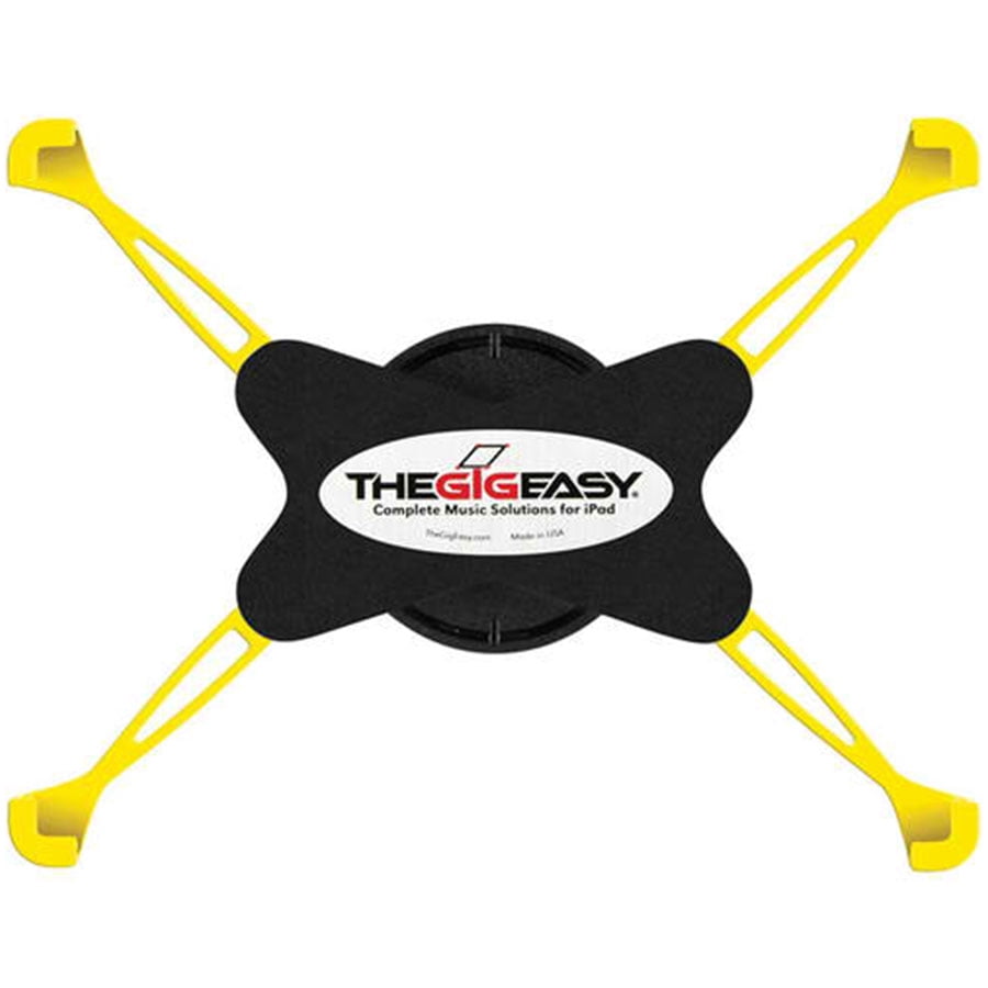 The Gigeasy SM2-YE Mic Stand Mount for iPad 2 3 4 Yellow Arms & Black Body