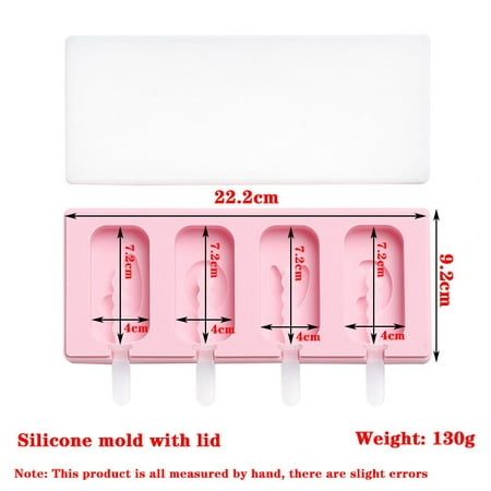 

Homemade Diy Cartoon Silicone Mold Popsicle Ice Cream With Lid Container Ice Cube Tray Ice Tray Easy Unmold Kitchen Accessories