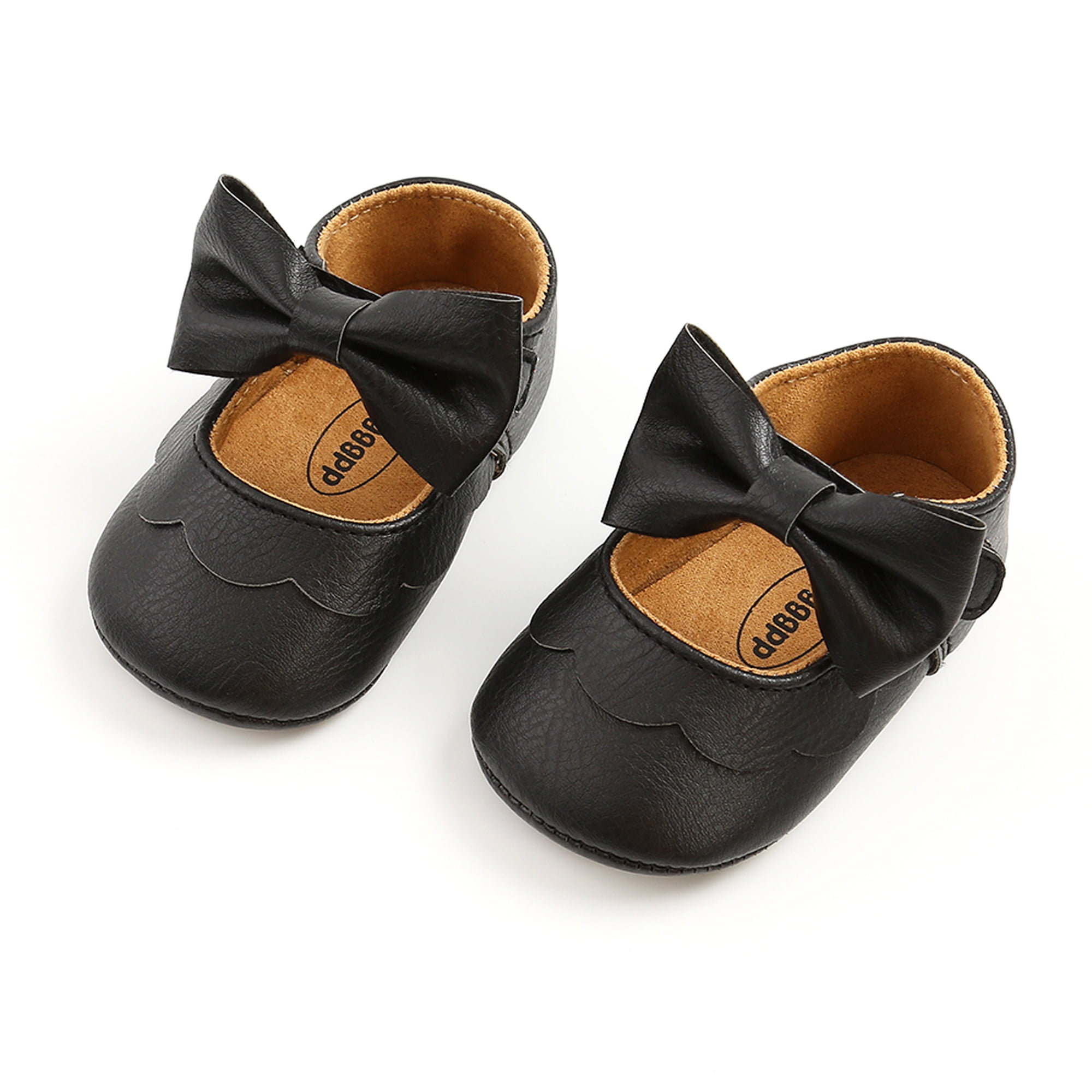 Baby Girls Shoes Bow Knot Solid First Walker Soft Sole Shoes Newborn Infant Toddler Girls