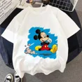 thumbnail image 5 of Camisetas de algodón para niños de Mickey Minnie Mouse, camisetas de verano para niños, camisetas de dibujos animados de Disney para niños, camisetas de anime kawaii para niños y niñas, 5 of 5