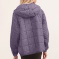 thumbnail image 6 of RQYYD Women's Quilted Pullover Puffer Jacket Oversized Long Sleeve Hooded Coats Winter Warm Lightweight Outwear with Pocket, 6 of 7