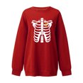 thumbnail image 1 of Moda mujer estampado cuello redondo pulóver Tops manga larga cómoda blusa sudadera Fridja  fjkfkj6034, 1 of 3