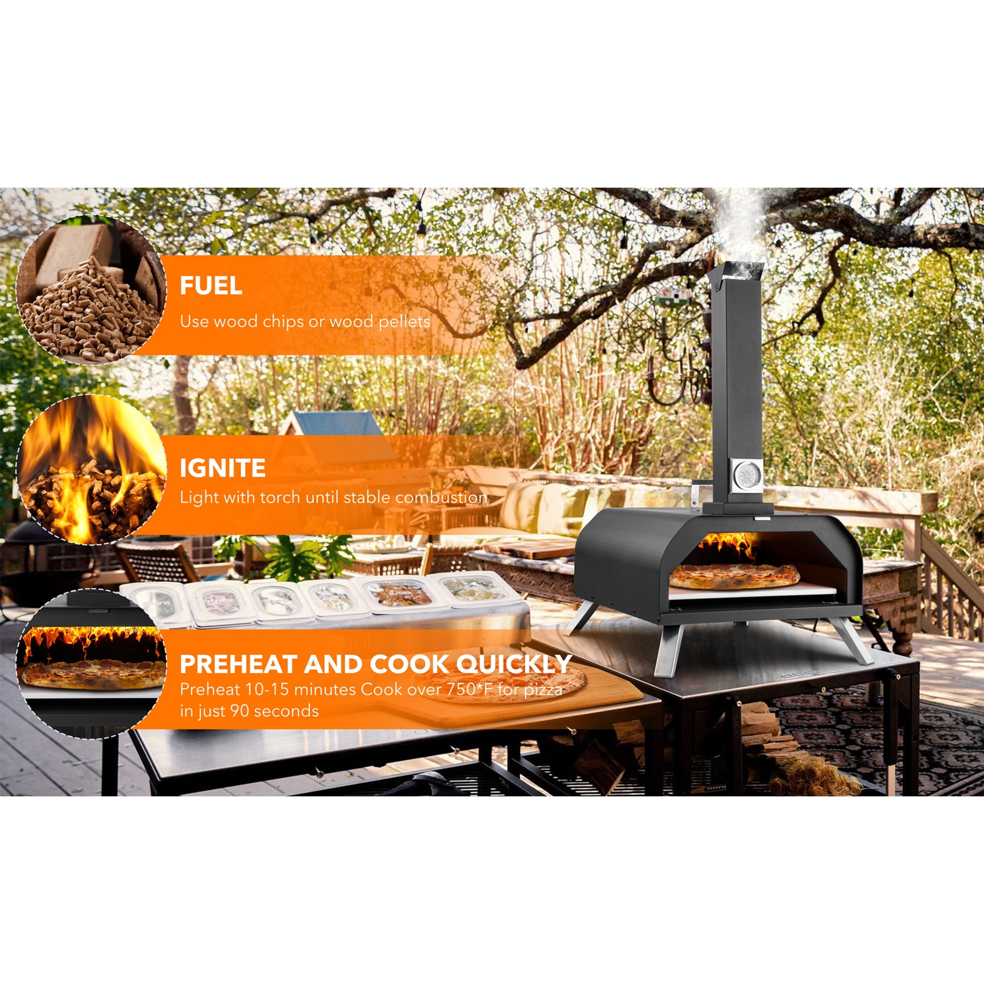 Propane Stove Ooni Fyra 12 Wood Pellet Pizza Oven Portable