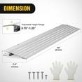thumbnail image 4 of Door Threshold Ramp, 2" Rise Portable Aluminum Wheelchair Door Entry Ramps, 4 of 7