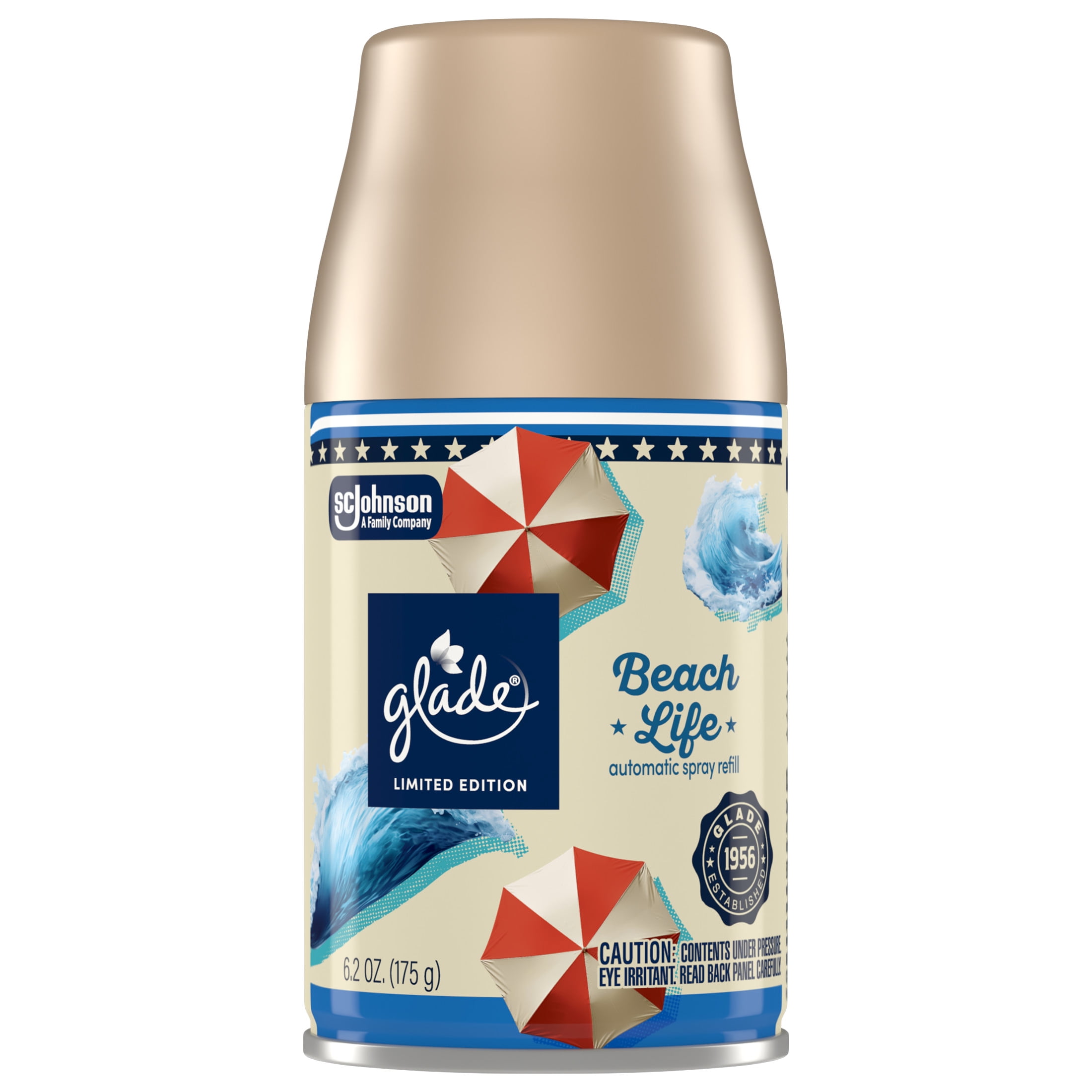 Glade Automatic Spray Refill, Beach Life, 6.2 oz, 1 count