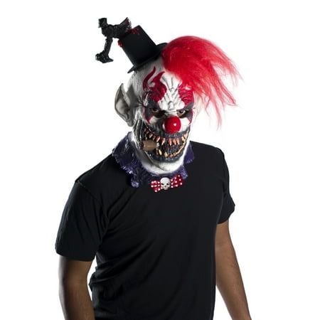 Captain Creepo Adult Evil Demon Clown Overhead Latex Halloween Mask