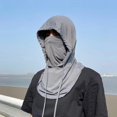 thumbnail image 2 of New Summer Breathable Protect Neck Anti-UV Outdoor Sun Cap Sunscreen Mask Full Face Cover BLACK, 2 of 7