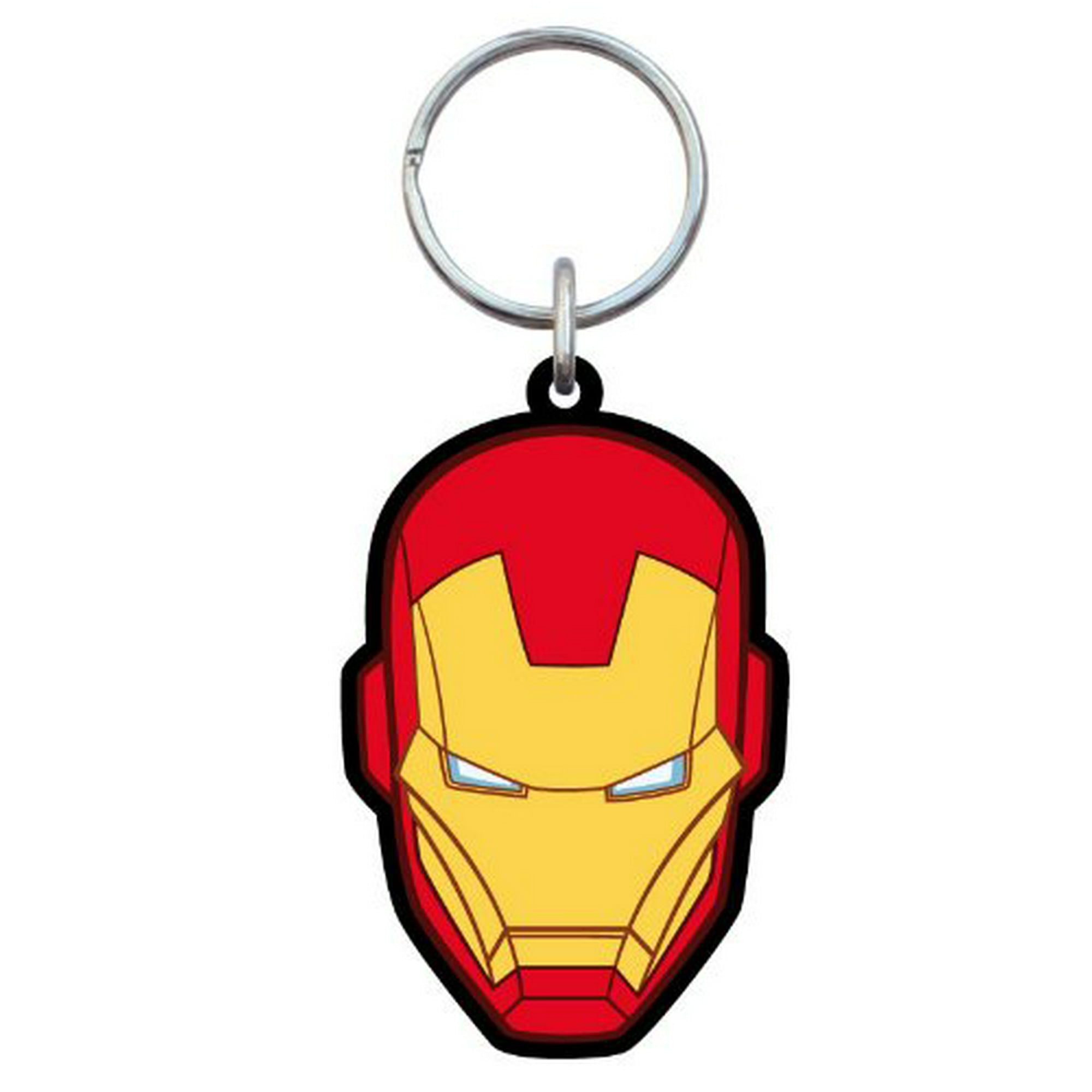 Marvel Soft Touch PVC Key Ring Iron Man Head