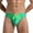Green, variant on Luxalzxs Mens Swim Briefs Stretchy Sexy Low Rise Solid Color Quick Dry Bikini Swimsuit Sport Swimwear with Drawstring