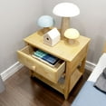 thumbnail image 4 of Max & Lily Nightstand with Storage Drawer, Small Solid Wood Bedside, Side Tables for Bedroom, 4 of 7