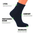 thumbnail image 4 of Breathable Comfort Ankle Socks - 3 Pairs Non-Binding Cotton Blend Socks for Sensitive Feet (Fits Shoe Size 9-11), 4 of 4
