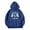 Dark Blue, variant on Women's Dolly Hoodie Print Pullover Hoodie Long Sleeve Casual Sweatshirt Cozy Oversized Top Soft Comfortable Streetwear