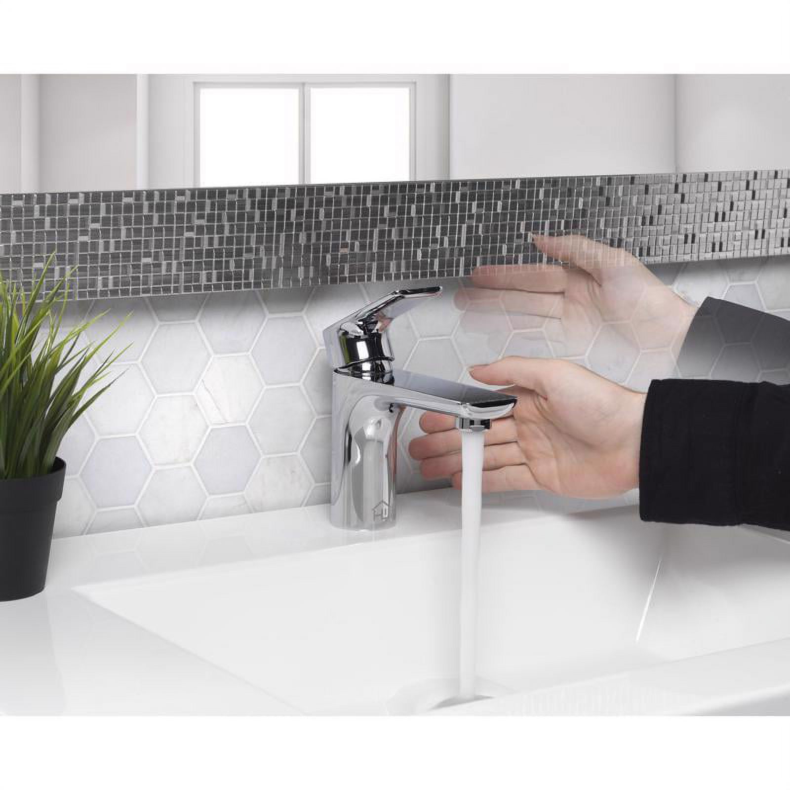 Homewerks Worldwide 4000626 2 in. Motion Sensing Single-Handle Bathroom Sink Faucet, Chrome - image 5 of 10