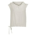 thumbnail image 5 of White Womens Tops Women's Sleeveless Solid Color Cotton Shirt T Shirts for Women, 5 of 6