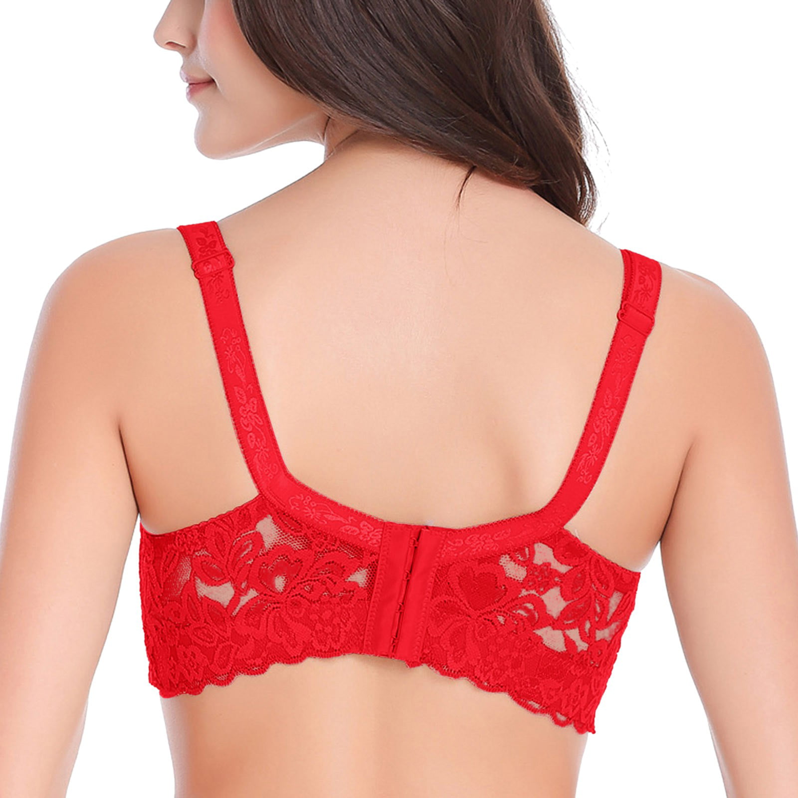 Eashery Girls Bras Strapless Comfort Wireless Bra with Slip Silicone  Bandeau Bralette Tube Top Red 90D 