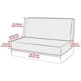 thumbnail image 2 of Mictong elastic dining table cushion cover, rectangular dining chair cushion cover, dining table protective cover, suitable for camping table sofa cover and cushion cover, 1 set, Beige, 2 of 4