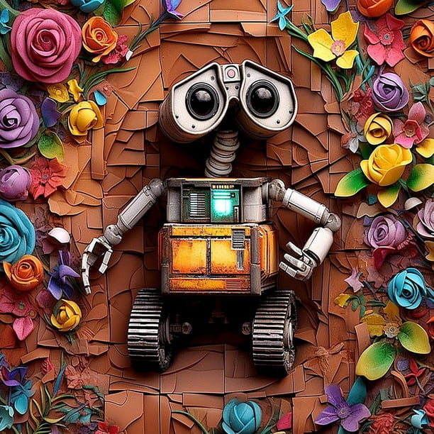 Kit de Pintura 5D Bricolaje Taladro Diamante Cgtredaw Robotron Artesanal