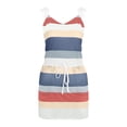 thumbnail image 2 of Gibobby Vestido Causal para Mujer de Verano Vestido informal a la para mujer, traje con cuello en V, sin mangas, vestido elegante, conjunto de tirantes, espald(Azul,M), 2 of 4