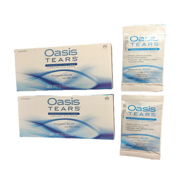 Oasis TEARS Original Lubricant Eye Drops Relief For Dry Eyes, 30 Count
