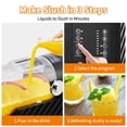 thumbnail image 3 of Professional Slushie Maker 84oz - 3-in-1 Frozen Drink Machine with Auto Clean & LED Touch Panel - Commercial Grade for Margaritas, Smoothies, Frappes at Home or Business, 3 of 8