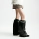 thumbnail image 1 of Calcetines Cubrepiés para Mujer Calcetines Protectores de Media Pierna Cubrebotas de Colores Cálidos Calcetines Apilados Calcetines de Mujer, 1 of 4