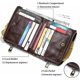 thumbnail image 4 of Cartera con tarjetero RFID para hombre, monedero pequeño de cuero auténtico con doble cremallera, bolsillo para monedas, bolso de mano para hombre, 4 of 5