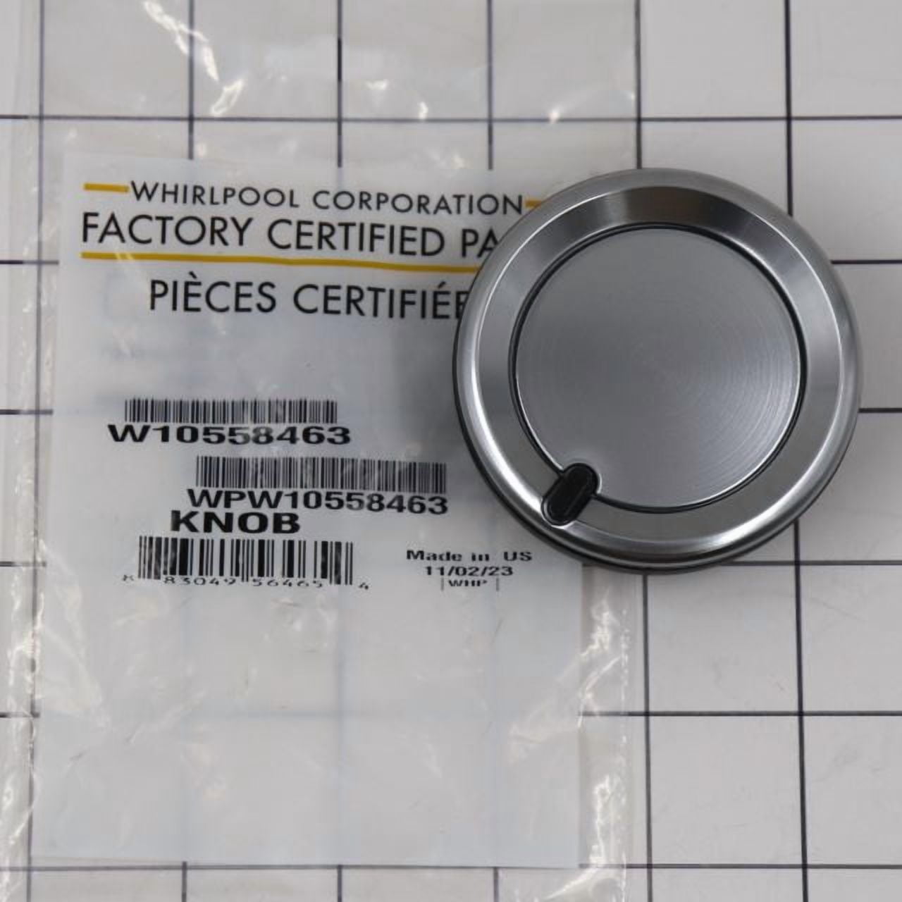 Whirlpool Dryer Timer Knob WPW10558463