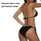 thumbnail image 4 of Traje de baño de dos piezas para mujer Traje de baño sexy Halter String Triangle Bikini Sets, Traje de baño de color sólido Split Femenino Sensual Tela de poliéster Cojín para el pecho Traje de baño Correa simple Zhivalor 223284-3, 4 of 8