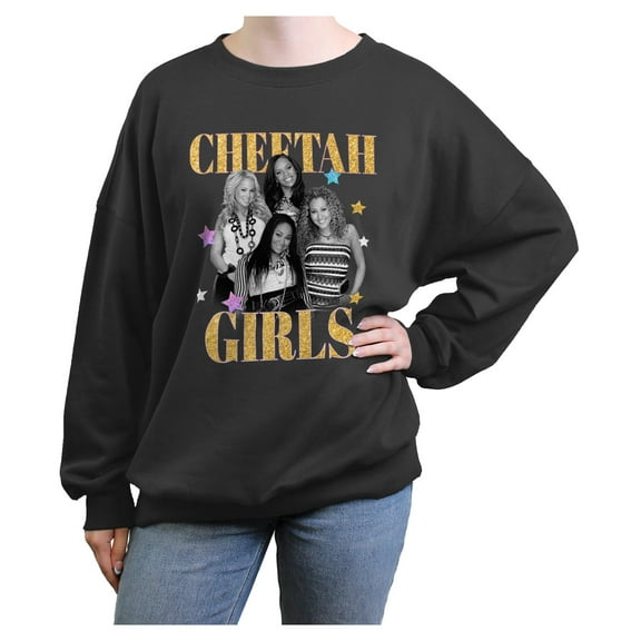 Juniors The Cheetah Girls Glitter Group Shot Sweatshirt