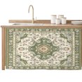thumbnail image 2 of Sage Green Cabinet Curtain 32"Wx55"L,Dustproof Pantry Door Curtain W/ Self Adhesive Tape,Southwest Tribal Antique Boho-Chic Farmhouse Tall Storage Cover Privacy Drape for Bathroom Kitchen, 2 of 9