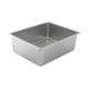 thumbnail image 2 of Caja de arena de acero inoxidable, bandeja de arena de lado alto, caja de arena de lado alto para gatitos, 36 cm x 27 cm x 15 cm, 2 of 9