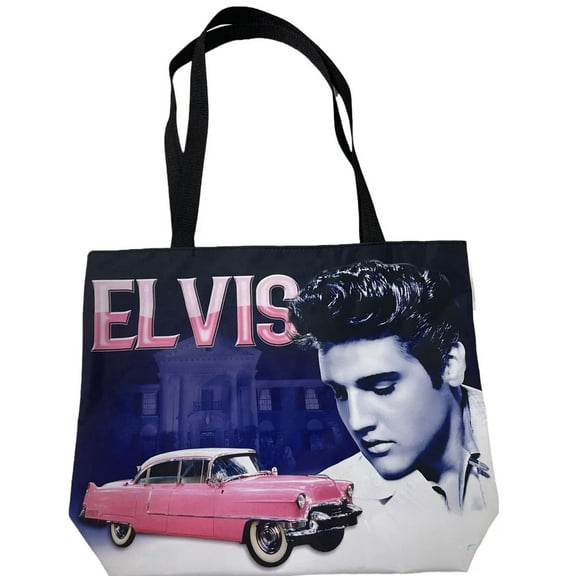 Elvis Presley tote bag purse pink car 17.8”