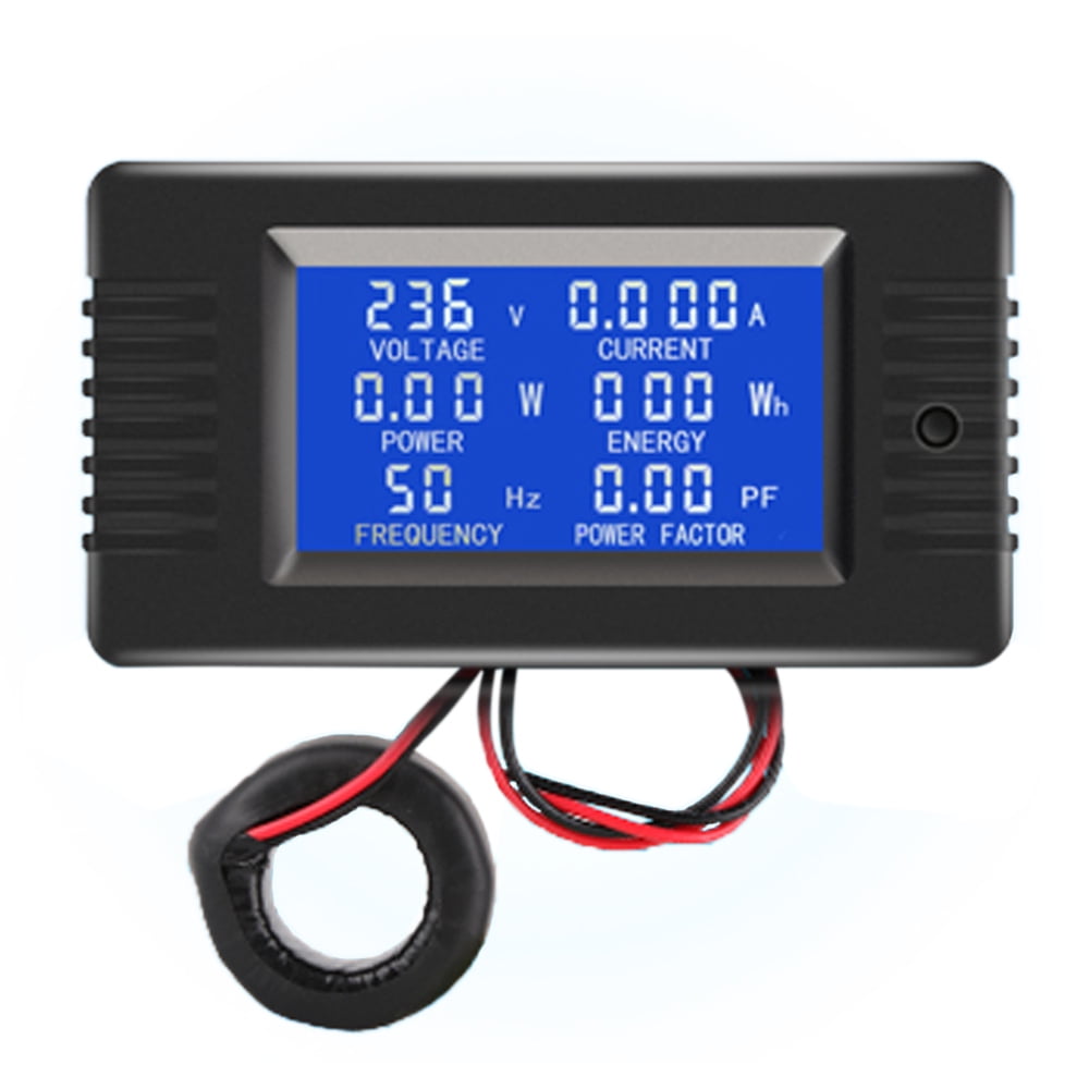 AC Digital Display Power Monitor Meter Voltmeter Ammeter Frequency