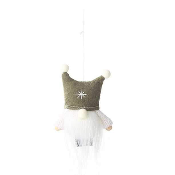 Winnereco Winnereco Faceless Double Ball Cap Doll Shape Pendant Christmas Decor Army Green Walmart Com Walmart Com