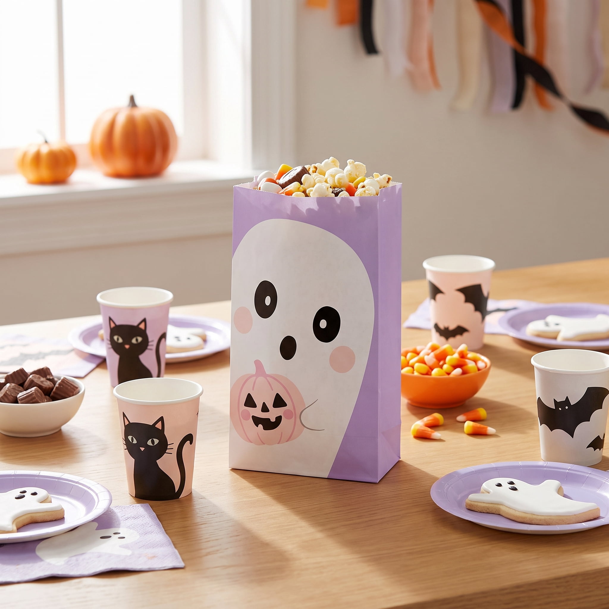 Ghost Paper Treat Bag, Multicolor, Halloween by Way To Celebrate
