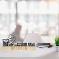 thumbnail image 2 of Handmadetneonsign Bourbon Metal Nameplate, Bourbon Nameplate, Bourbon Desk Name Plate Decor, 2 of 4