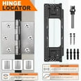 thumbnail image 6 of FEAMOS Professional Door Hinge Router Template For Easy Mortise Installation, Adjustable For Multiple Size Thicknesses Tool, 6 of 7
