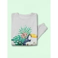 thumbnail image 3 of Toucan And Leaves Sweatshirt Women -Image by Shutterstock, Female Medium, 3 of 4