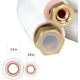thumbnail image 2 of PET-U 16 FT Air Conditioning Copper Hose Hose Extension, 3/8 and 5/8 Inch Thickened Insulation Cotton Fit for Mini Split Air Conditioner with Nuts, 2 of 7